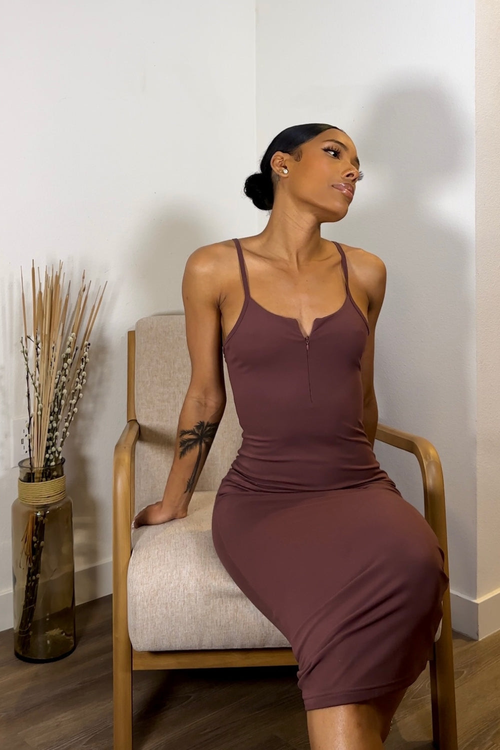 Billy Dress - Mahogany