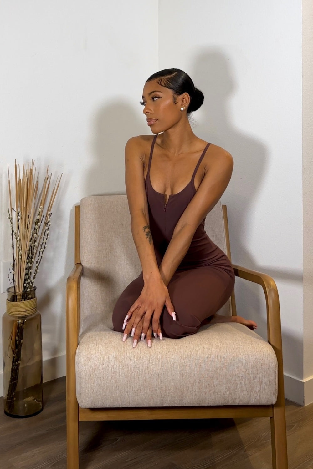 Billy Dress - Mahogany