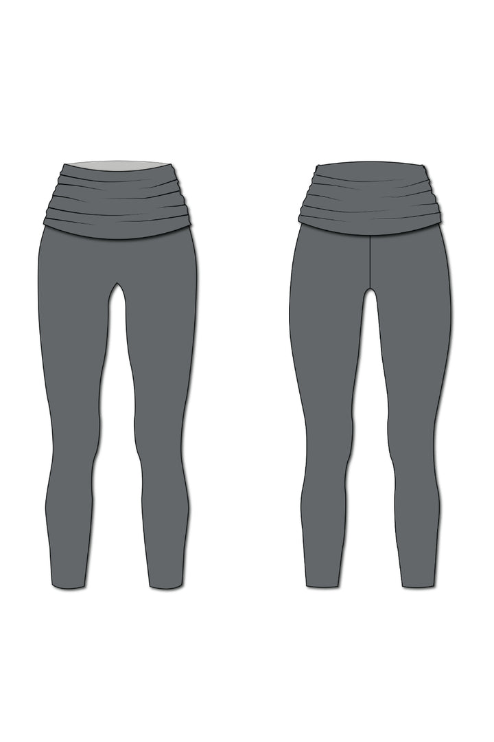 Foldover Legging - Slate