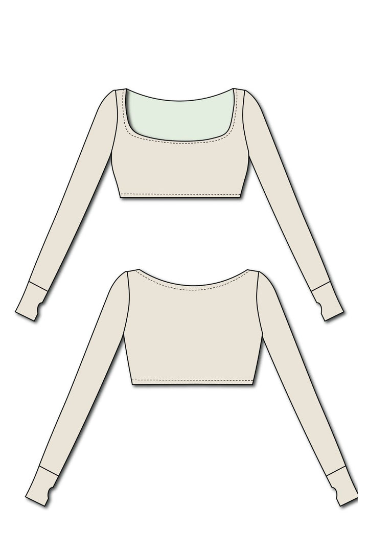 Melrose Crop L/S - Milk