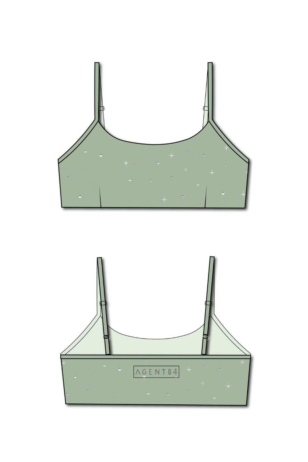 Bay Bra V2 - Matcha Gem