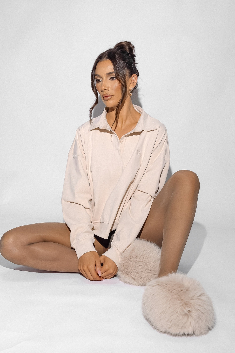 Off Duty Fluffy Slipper - Beige