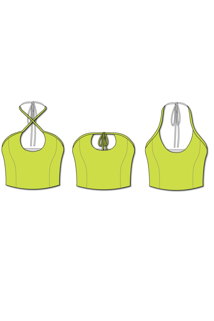 Kristi Convertible Top - Electric Green