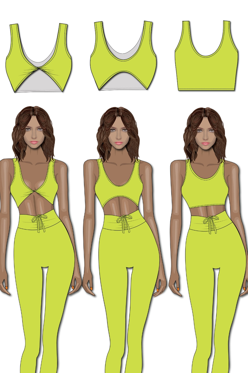 Laguna Bra - Electric Green
