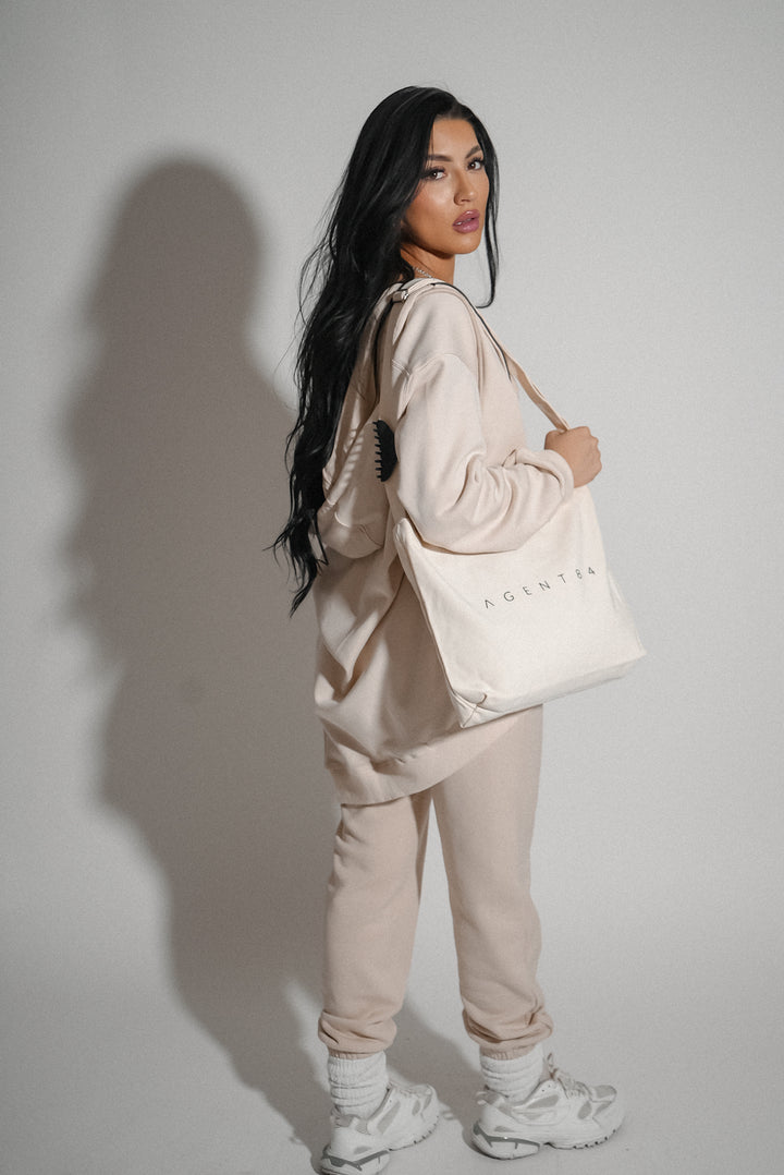 Oversized Zip-up Hoodie - Dew