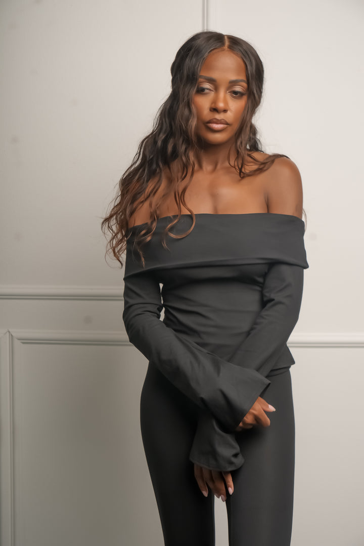 Off the Shoulder L/S - Black