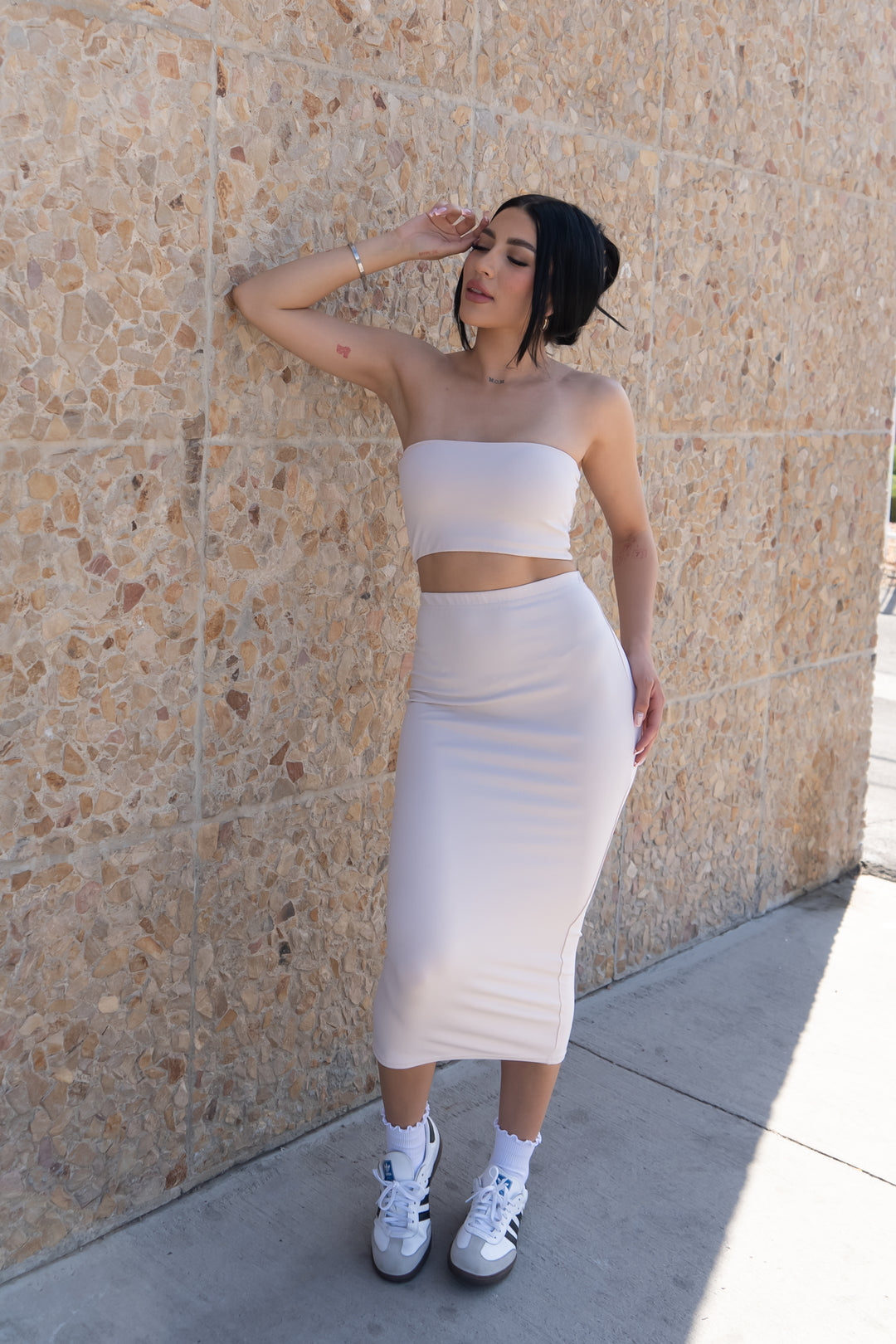Celina Midi Skirt - Dew