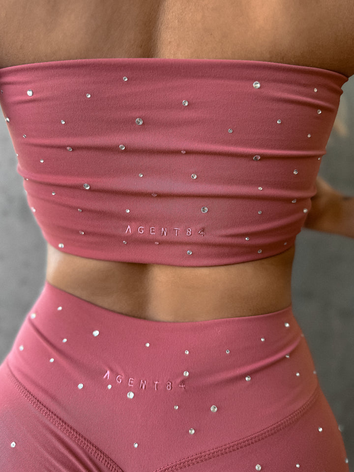 Bandeau Crop Top - Rose Gem