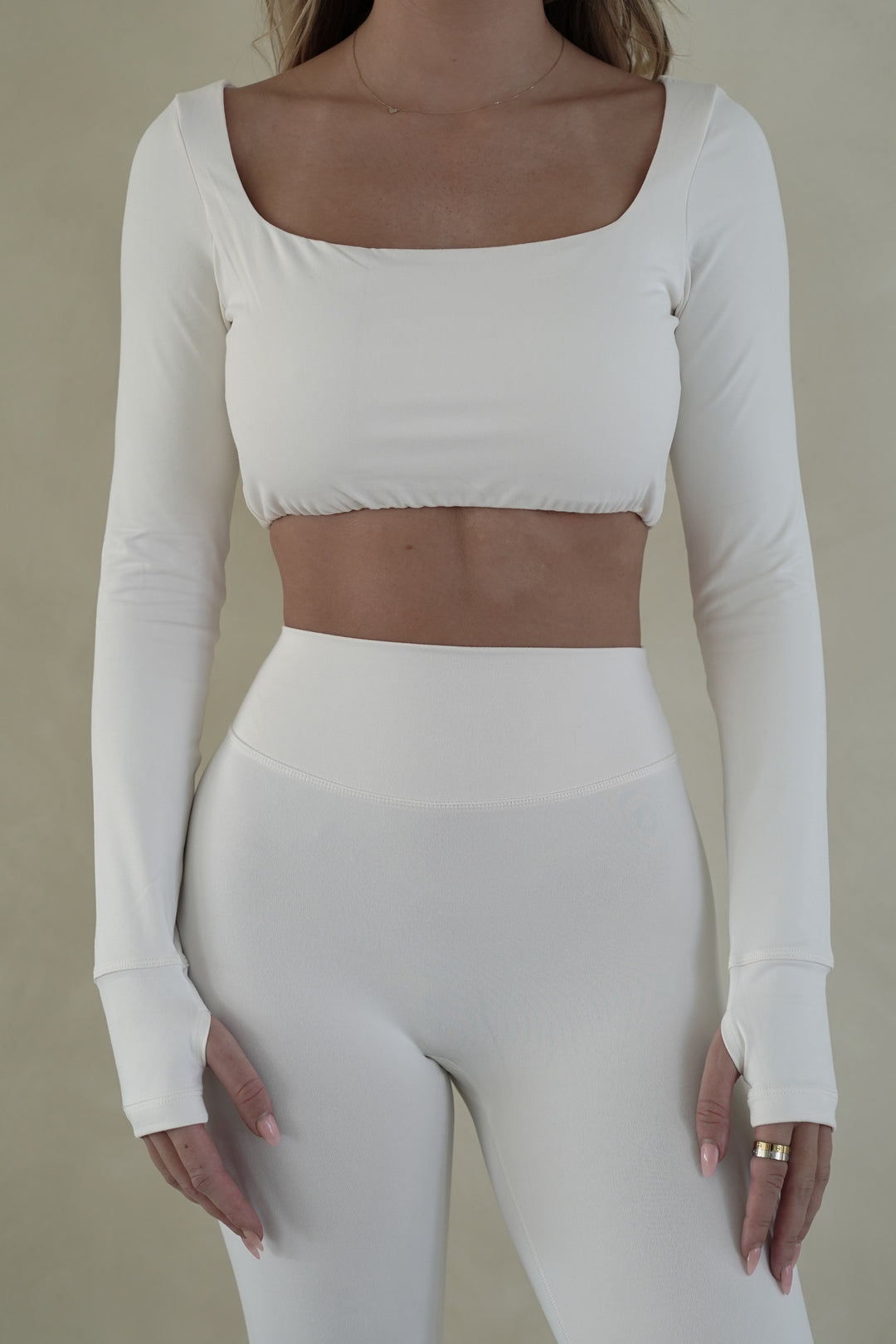 Melrose Crop L/S - Milk