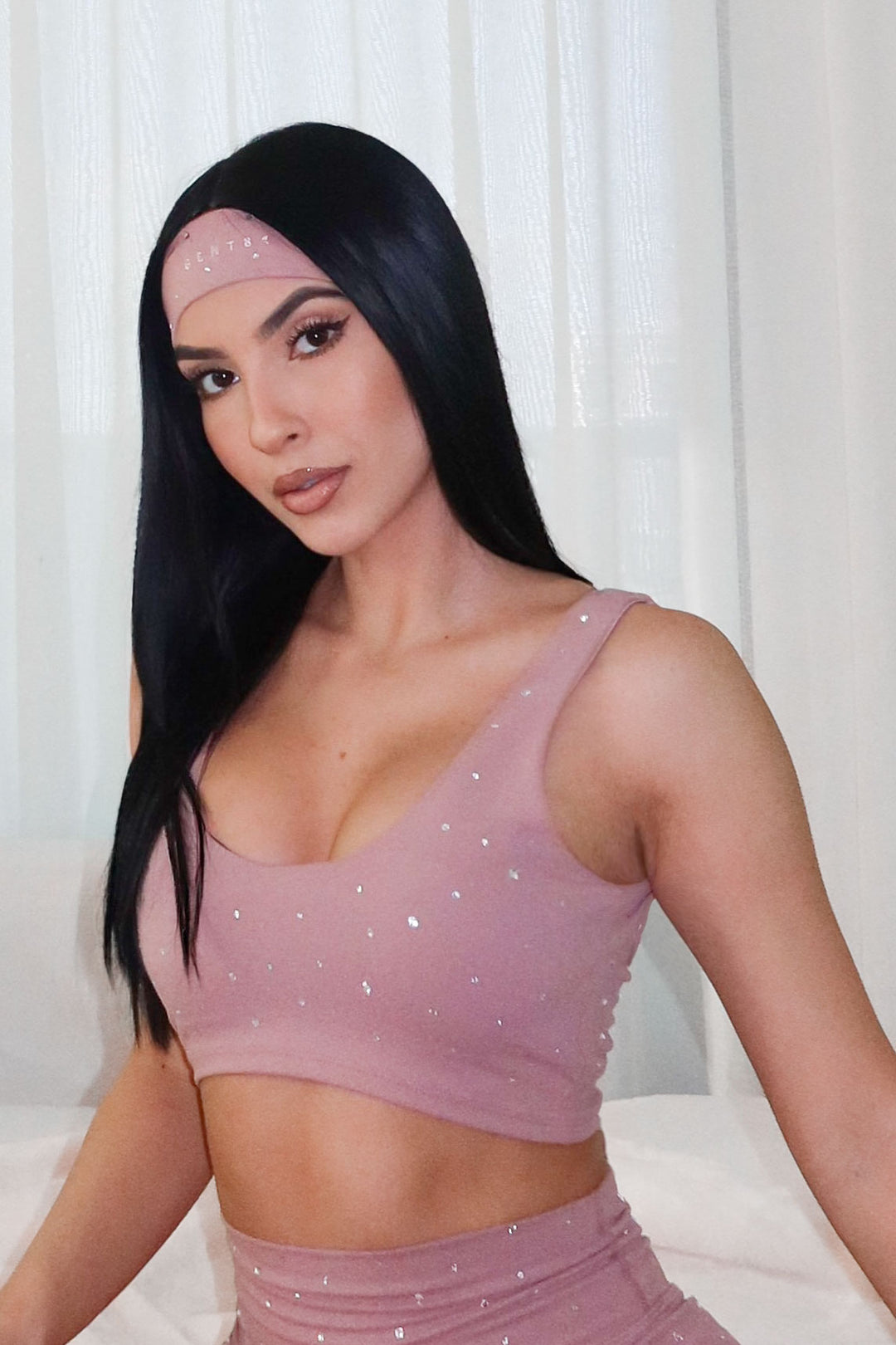 Bailey Crop Bra - Lip Gloss Gem