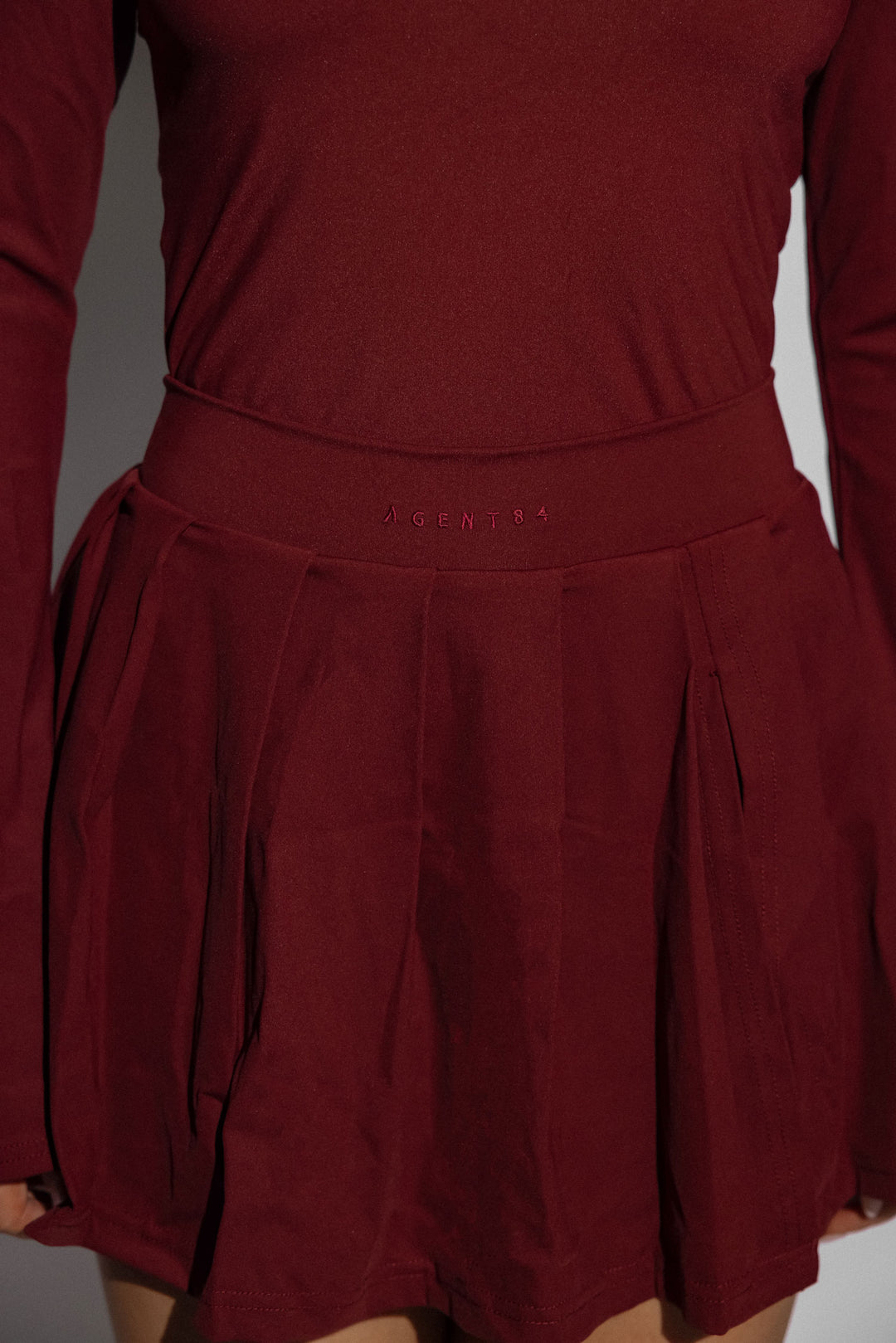 Varsity Skort - Burgundy