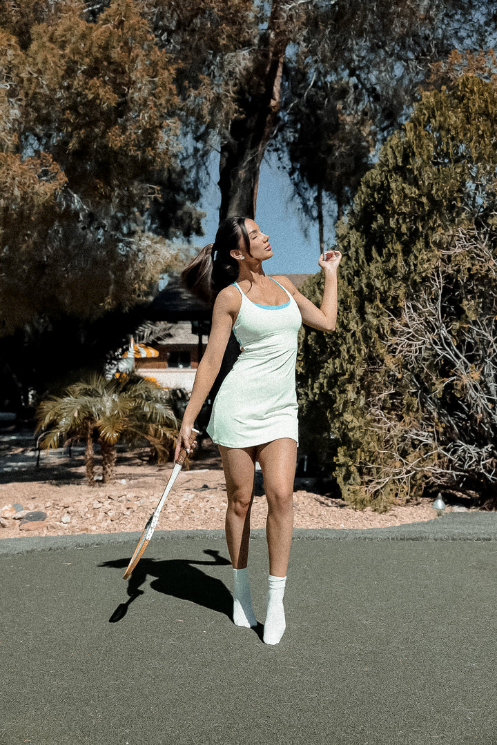 Tiburon Tennis Dress - Electric Green