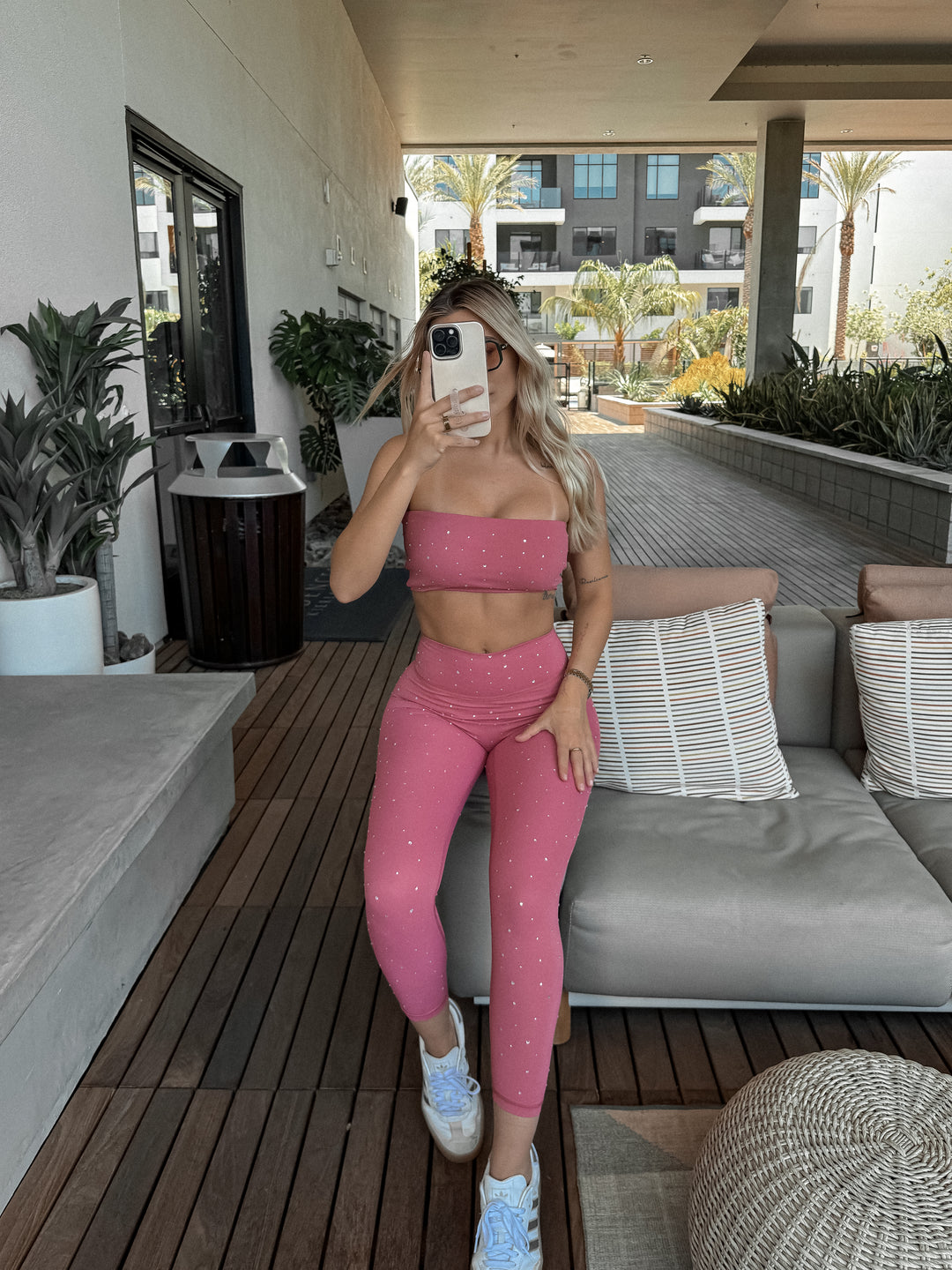 Girlfriend Legging - Rose Gem