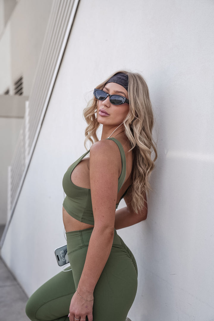 Bailey Crop Bra - Clover