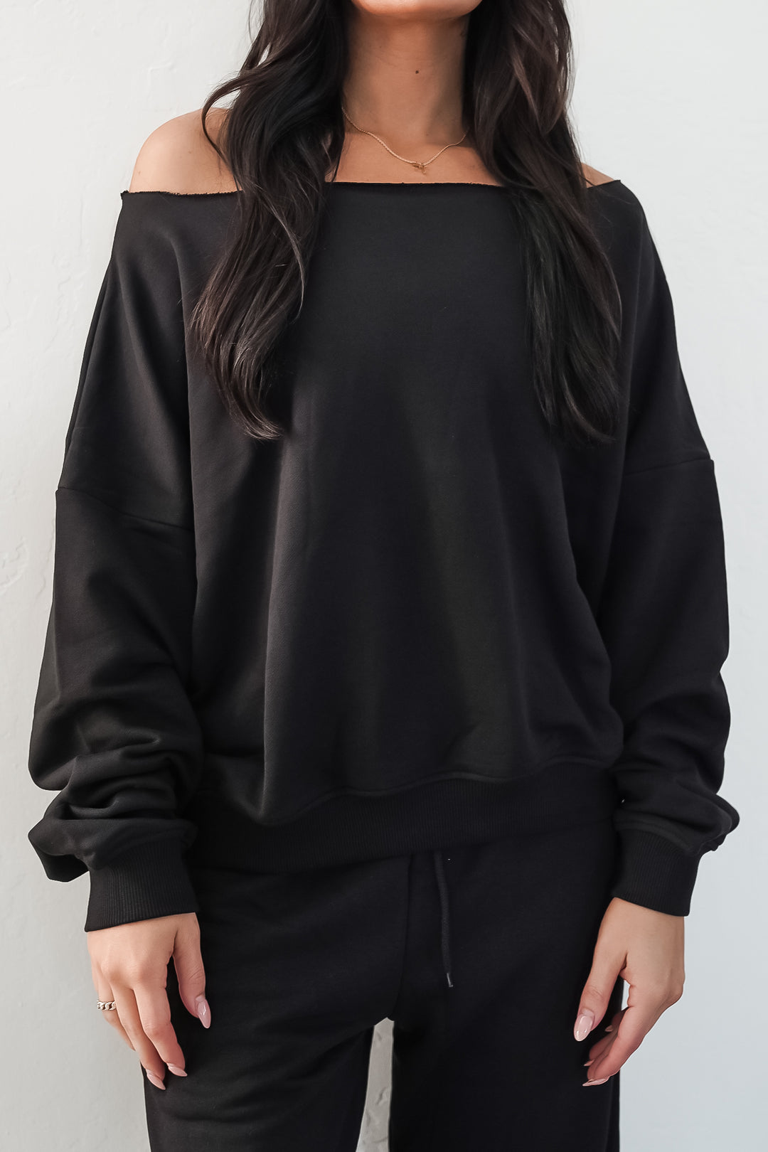 Slouchy Sweatshirt - Black