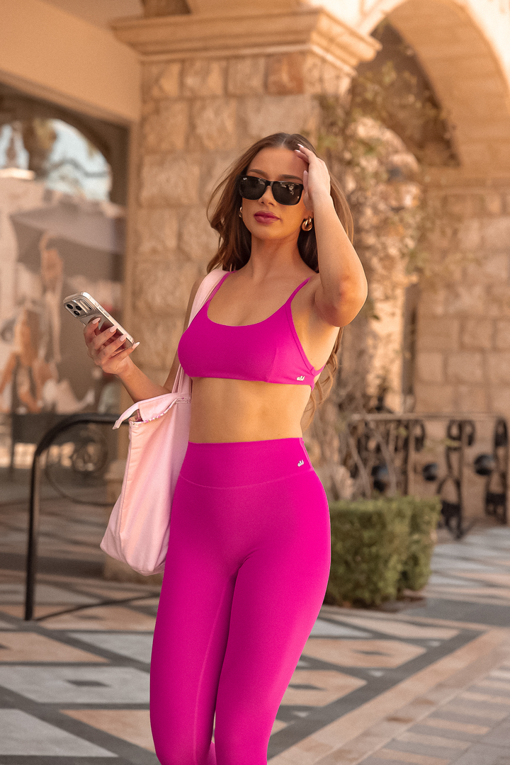 Subtle Scrunch Legging - French Fuchsia