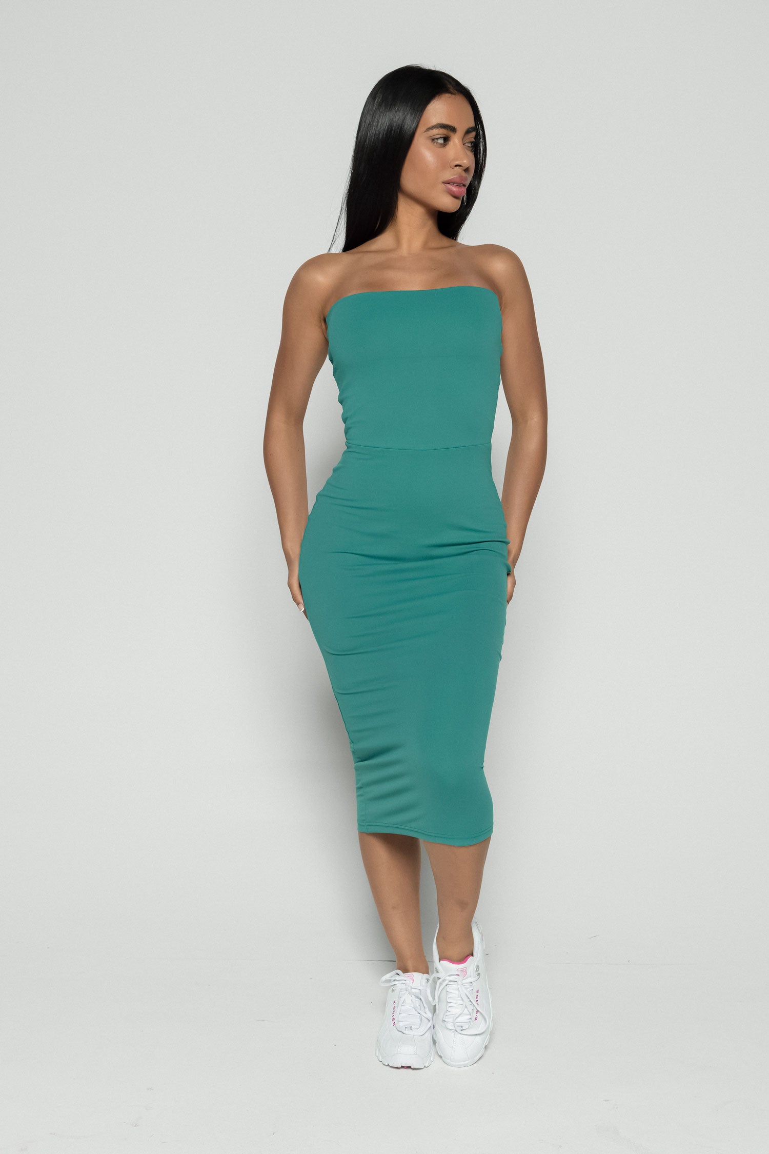 Convertible Foldover Midi Skirt - Black | butterysoft and