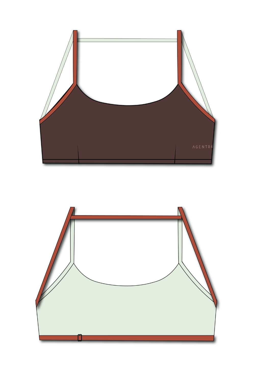 Barely There Bralette - Mahogany Amber