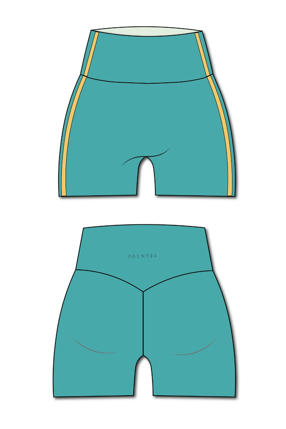 Icon Lift Short - Turquoise Sunflower