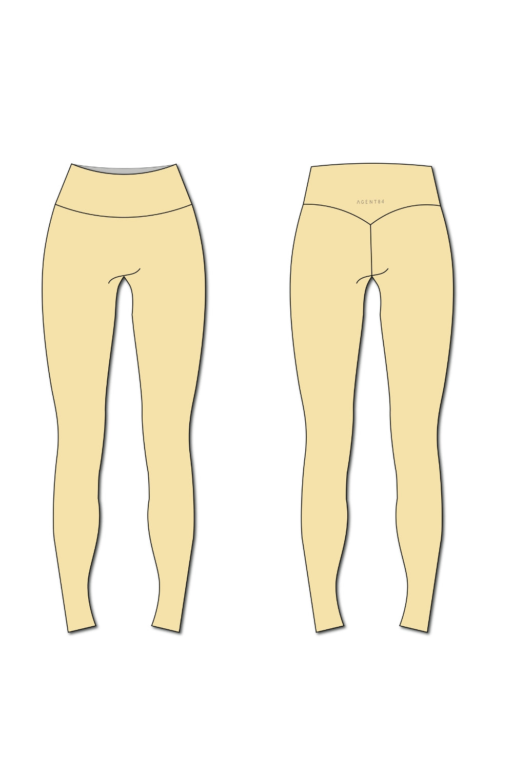 Icon Legging - Banana Cream