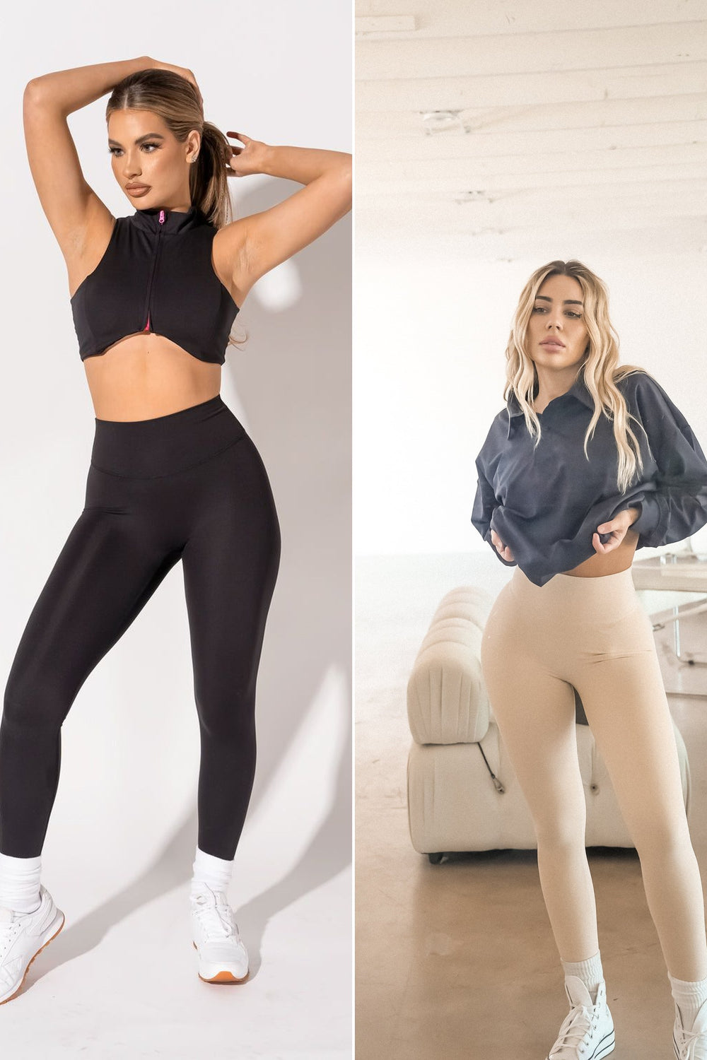 Girlfriend Legging 2pc Bundle - Black + Dew