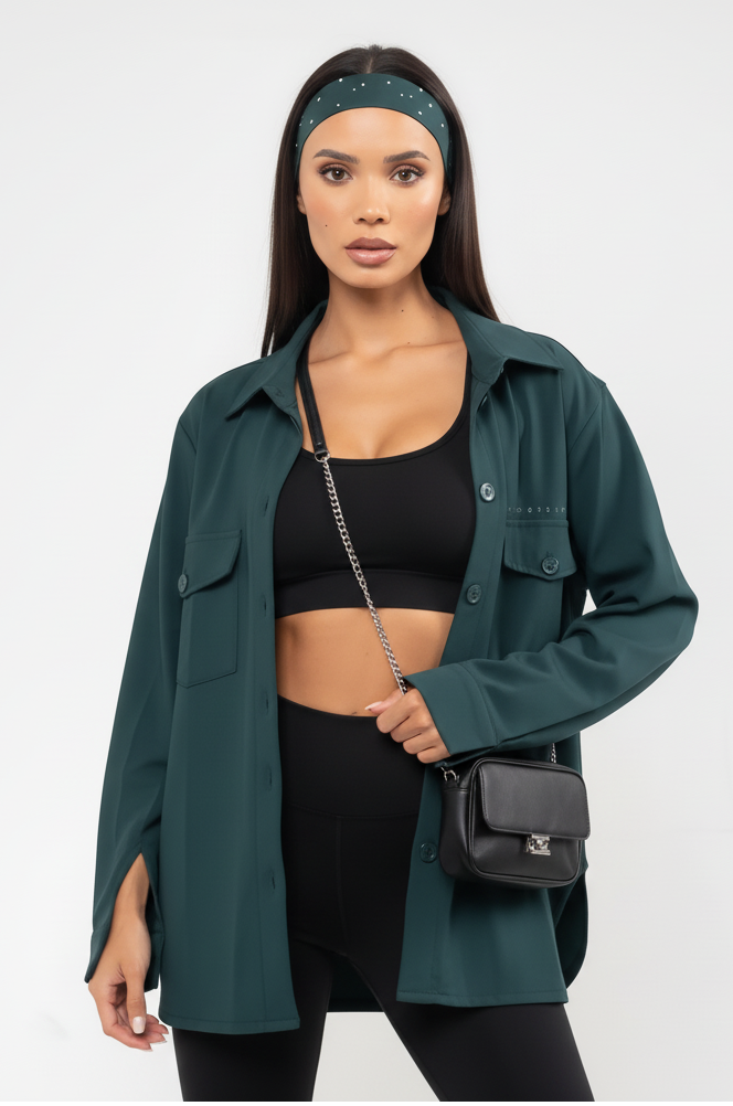 Button Down - Emerald