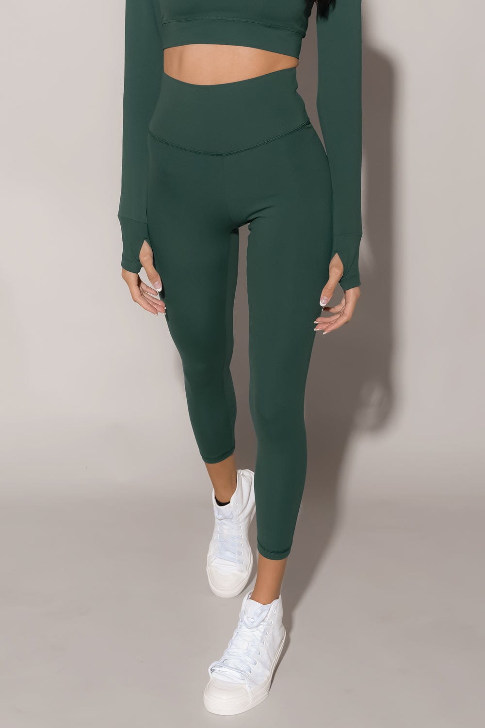 V-Booty Legging - Botanical