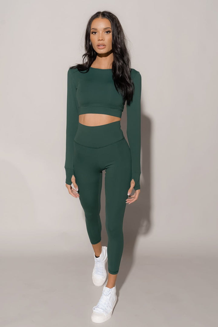 V-Booty Legging - Botanical