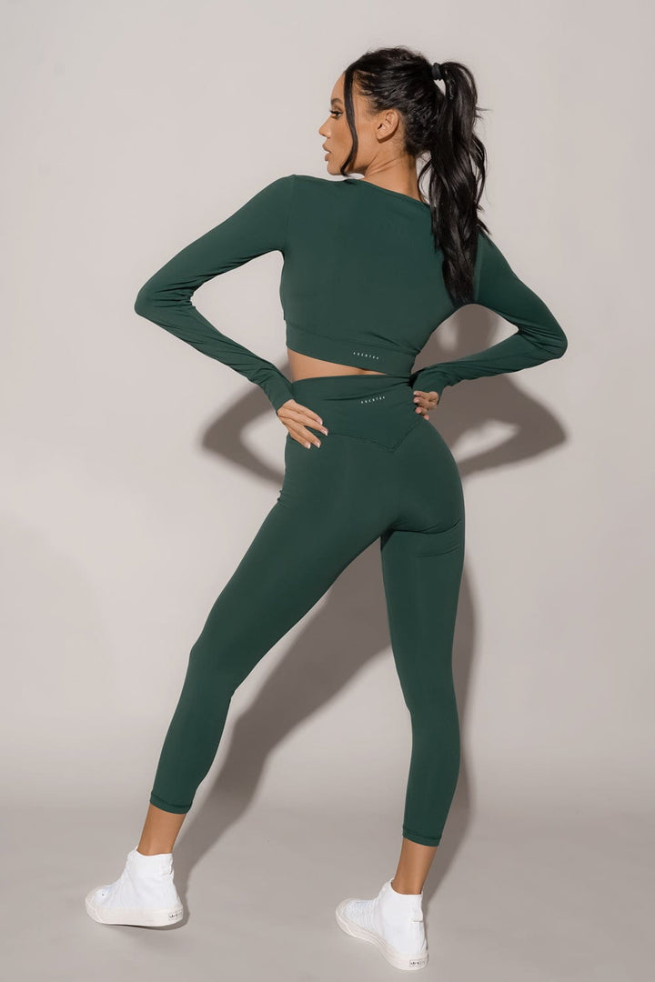 V-Booty Legging - Botanical