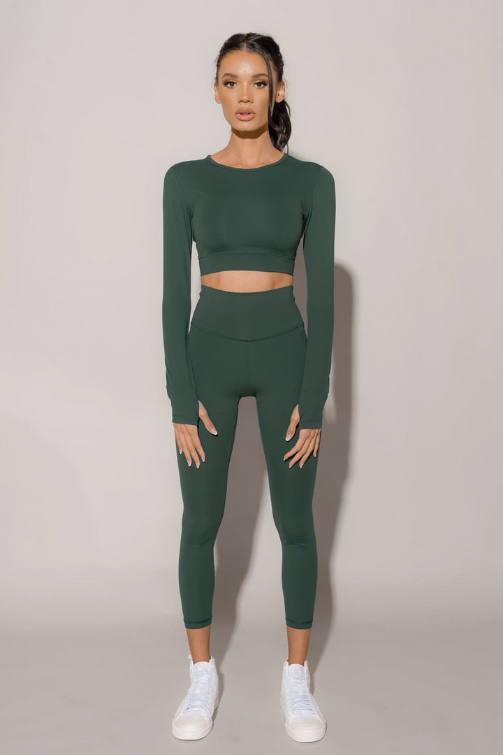 V-Booty Legging - Botanical