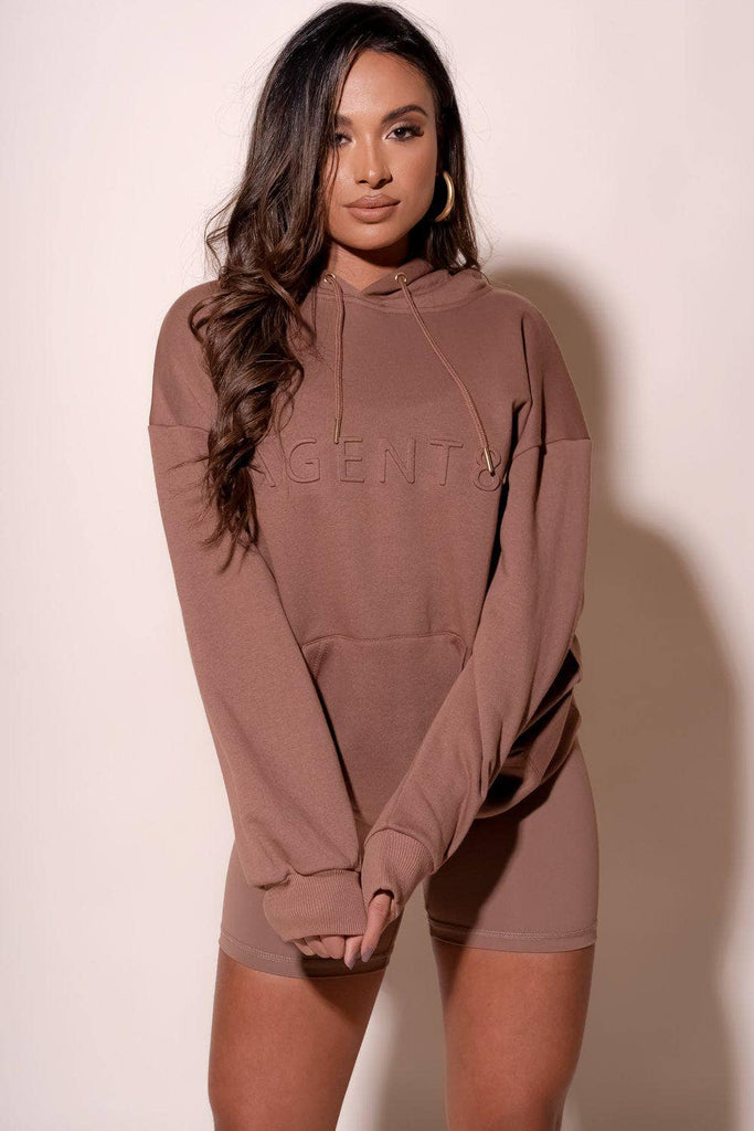 TERRY FLEECE NEWPORT HOODIE - Brownie