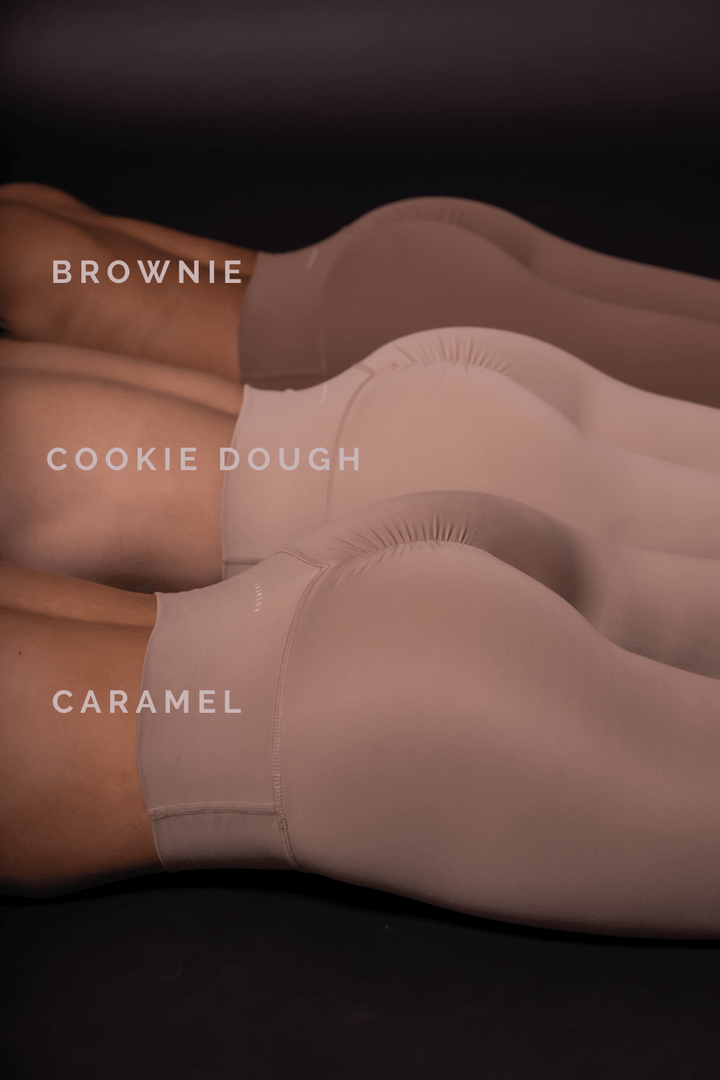 BUTTERSOFT 5" SCRUNCH MIDI SHORT - Cookie Dough