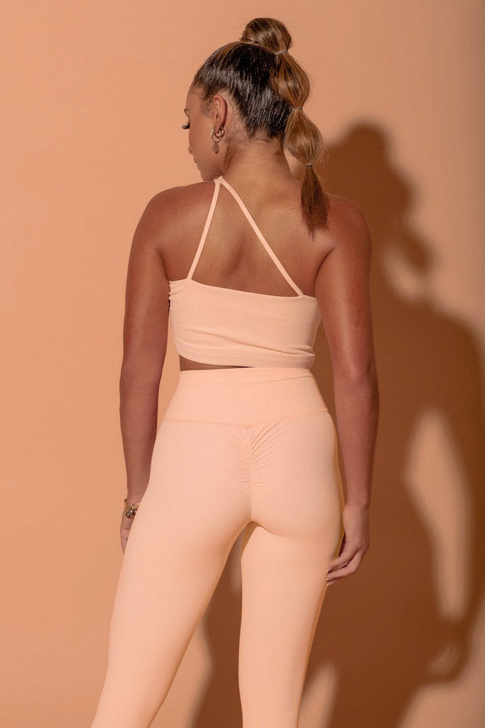 PERFORMANCE RIB RIBBED SCRUNCH TIGHT - Peaches & Creme
